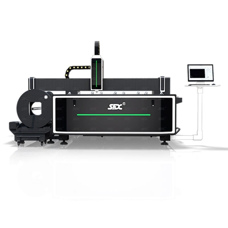MAX 6000W Metal Sheet & Tube Fiber Laser Cutting Machine 59″*118″ Working Area